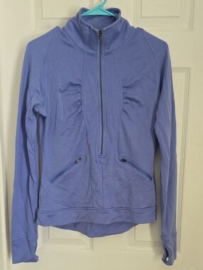 Athleta Light Purple Half-Zip Athletic Jacket Size MEDIUM